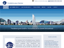 Tablet Screenshot of fondationpourgeneve.ch